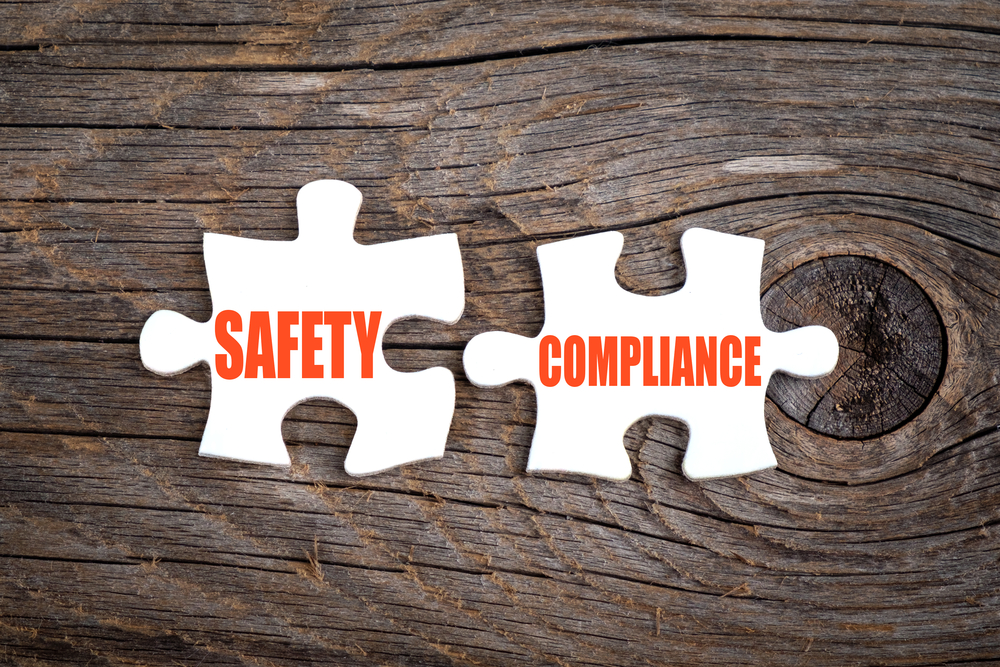 featured image Safety Compliance - words on puzzle.